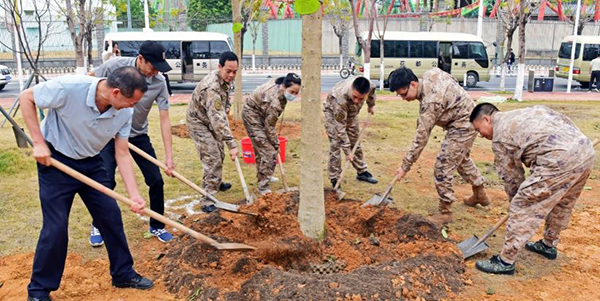 种植适生乔木3860株    葡京
掀起全民植树热潮