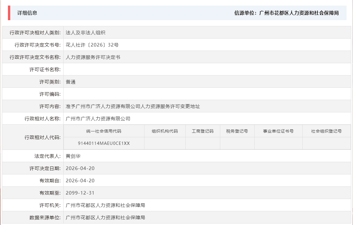 4.20准予广州市广济人力资源有限公司人力资源服务许可变更地址.png