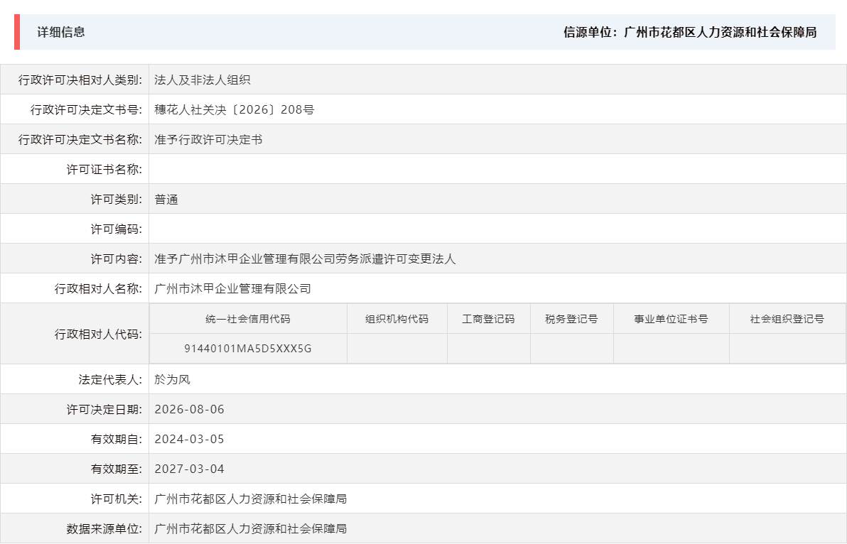 8.6准予广州市沐甲企业管理有限公司劳务派遣许可变更法人.png