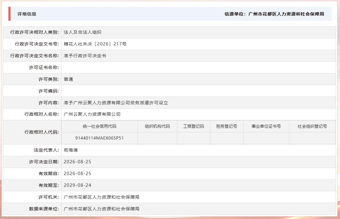 8.25准予广州云聚人力资源有限公司劳务派遣许可设立.jpg